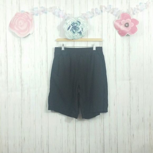 Lululemon Long Black Athletic Shorts with Mesh Shorts Size 8